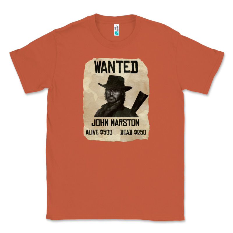 Red Dead Redemption 2 Red Moon Cowboy Wanted John Marston Classic Tee by artisFamous | Teevron