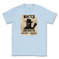 Dusty Blue Red Dead Redemption 2 Red Moon Cowboy wanted john marston Classic Tee - artisFamous