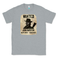 Heather Grey Red Dead Redemption 2 Red Moon Cowboy wanted john marston Classic Tee - artisFamous