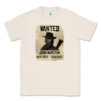 Natural Red Dead Redemption 2 Red Moon Cowboy wanted john marston Classic Tee - artisFamous