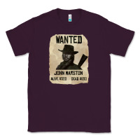 Plum Red Dead Redemption 2 Red Moon Cowboy wanted john marston Classic Tee - artisFamous