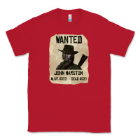 Red Red Dead Redemption 2 Red Moon Cowboy wanted john marston Classic Tee - artisFamous