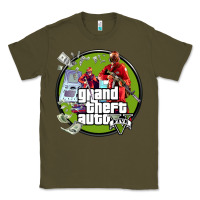 Army Green Grand Theft Auto Classic Tee - artisFamous