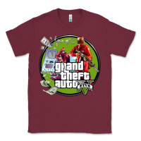 Burgundy Grand Theft Auto Classic Tee - artisFamous