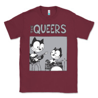 Burgundy The Queers Classic Tee - artisFamous