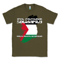 Army Green irish palestinian solidarity Classic Tee - artisFamous
