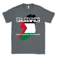 Charcoal Heather irish palestinian solidarity Classic Tee - artisFamous