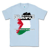 Dusty Blue irish palestinian solidarity Classic Tee - artisFamous