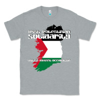 Heather Grey irish palestinian solidarity Classic Tee - artisFamous