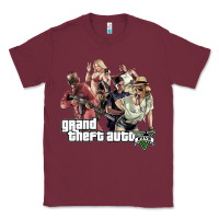 Burgundy Grand Theft Auto Classic Tee - artisFamous