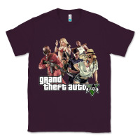 Plum Grand Theft Auto Classic Tee - artisFamous