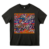 Asphalt african ankara zebra seamless pattern Heavy Core Tee - BundleAndBundleShop