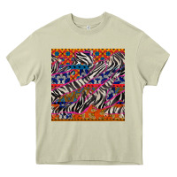 Mossy african ankara zebra seamless pattern Heavy Core Tee - BundleAndBundleShop