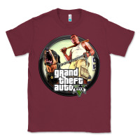 Burgundy Grand Theft Auto Classic Tee - artisFamous