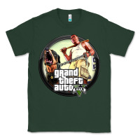 Sports Green Grand Theft Auto Classic Tee - artisFamous