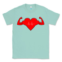 Seafoam Healthy Heart Classic Tee - artisFamous