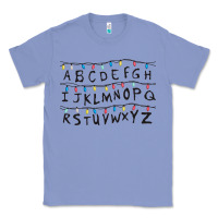 Colony Blue Stranger Lights Alphabet Classic Tee - artisFamous