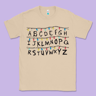 Stranger Lights Alphabet Classic Tee Designed By Artisfamous