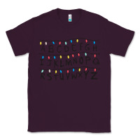 Plum Stranger Lights Alphabet Classic Tee - artisFamous
