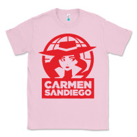 Bubblegum Pink carmen sandiego Classic Tee - artisFamous