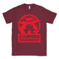 Burgundy carmen sandiego Classic Tee - artisFamous