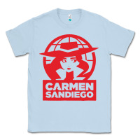 Dusty Blue carmen sandiego Classic Tee - artisFamous
