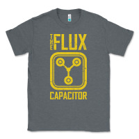 Charcoal Heather Back to the future flux capacitor Classic Tee - artisFamous