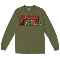 Army Green Christmas merry mama Long Sleeve Tee - BarkalooDesign