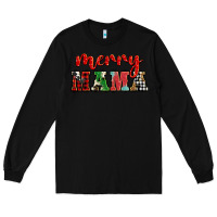 Black Christmas merry mama Long Sleeve Tee - BarkalooDesign