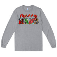 Heather Grey Christmas merry mama Long Sleeve Tee - BarkalooDesign