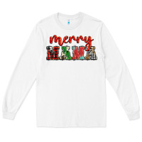 White Christmas merry mama Long Sleeve Tee - BarkalooDesign