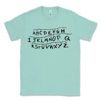 Seafoam stranger alphabets funny Classic Tee - artisFamous