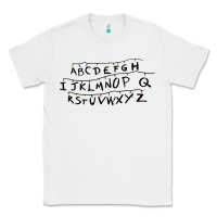 White stranger alphabets funny Classic Tee - artisFamous