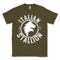 Army Green Italian Stallion Classic Tee - artisFamous