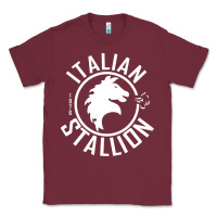 Burgundy Italian Stallion Classic Tee - artisFamous
