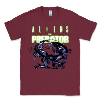 Burgundy Predator Alien Classic Tee - artisFamous