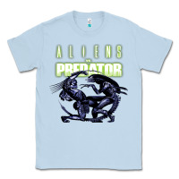 Dusty Blue Predator Alien Classic Tee - artisFamous