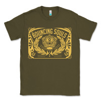 Army Green Bouncing Souls The Scream Of King Classic Tee - artisFamous