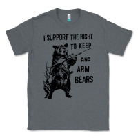 Charcoal Heather bear arms 2nd amendment funny hunting Classic Tee - artisFamous