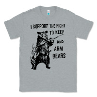 Heather Grey bear arms 2nd amendment funny hunting Classic Tee - artisFamous