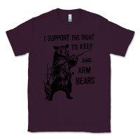 Plum bear arms 2nd amendment funny hunting Classic Tee - artisFamous