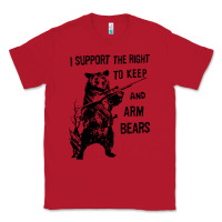 Red bear arms 2nd amendment funny hunting Classic Tee - artisFamous