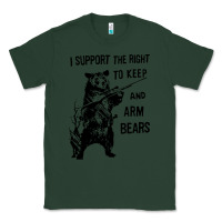 Sports Green bear arms 2nd amendment funny hunting Classic Tee - artisFamous