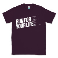 Plum run for your life Classic Tee - artisFamous