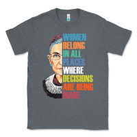 Charcoal Heather women belong in all places r.u.th bader gins.burg r.b.g t shirt Classic Tee - artisFamous
