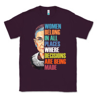 Plum women belong in all places r.u.th bader gins.burg r.b.g t shirt Classic Tee - artisFamous
