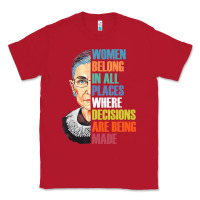 Red women belong in all places r.u.th bader gins.burg r.b.g t shirt Classic Tee - artisFamous