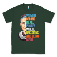 Sports Green women belong in all places r.u.th bader gins.burg r.b.g t shirt Classic Tee - artisFamous