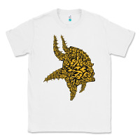 White Viking Style Classic Tee - artisFamous