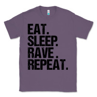 Lavender eat sleep rave repeat Classic Tee - artisFamous